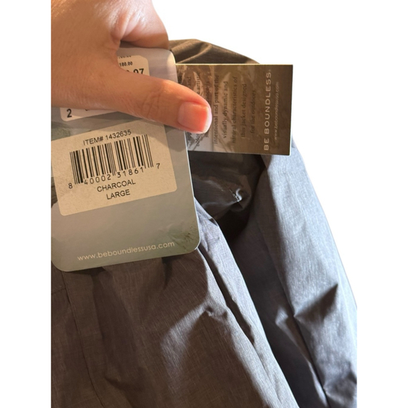 Men's Be Boundless Gray tech Jacket Size L - Picture 4 of 4